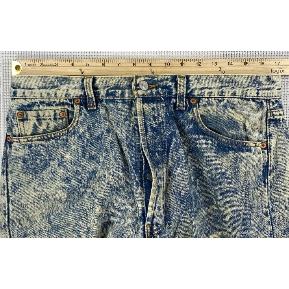 Vintage Levi's 501 Acid Wash Blue Jeans USA 80's Men's 36x32‎ (Actual 34x32)